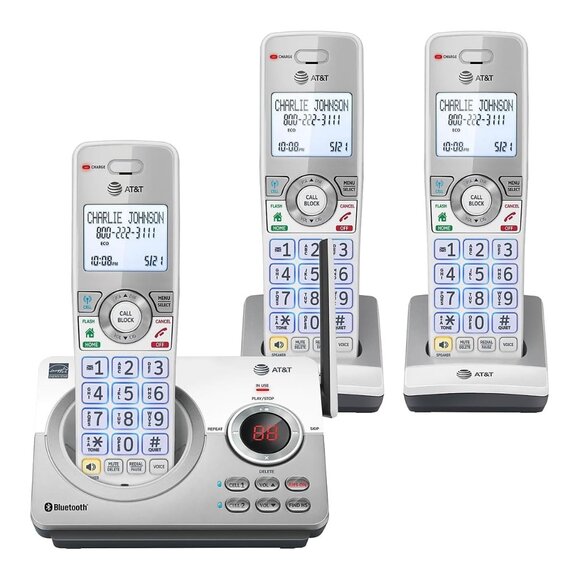 AT&T Connect to Cell DL72310 Cordless Telephone, Base and 2 Additional Handsets - Picture 1 of 3